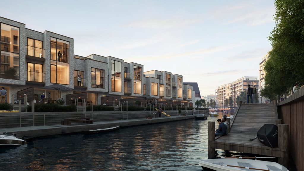 Luksusboliger på vej til Sydhavnen: Million-rækkehuse opføres på privat ø