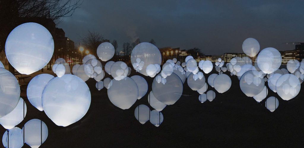 Lys i vintermørket: Gå på opdagelse i interaktiv ballonskov på Islands Brygge i hele februar