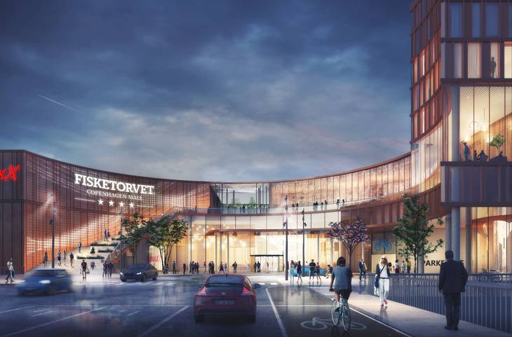 Shoppingcenter med vokseværk: Så stort bliver Fisketorvet på Kalvebod Brygge