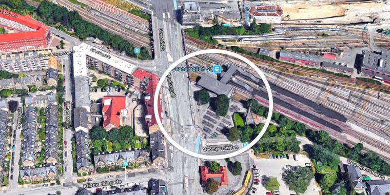 Pladsen foran Svanemøllen Station på Østerbro har fået nyt navn